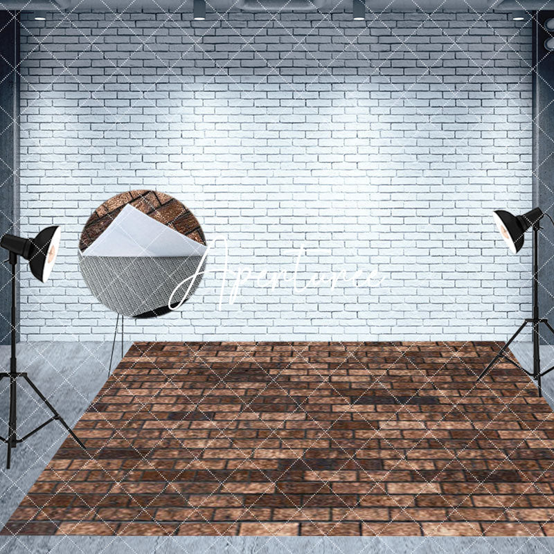 Aperturee - Aperturee Luxury Door Red Curtain Floral Room Set Backdrop