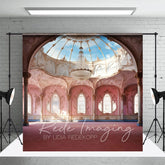 Aperturee - Aperturee Luxury Pink Ballroom Architecture Photo Backdrop