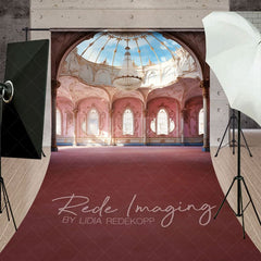 Aperturee - Aperturee Luxury Pink Ballroom Architecture Sweep Backdrop