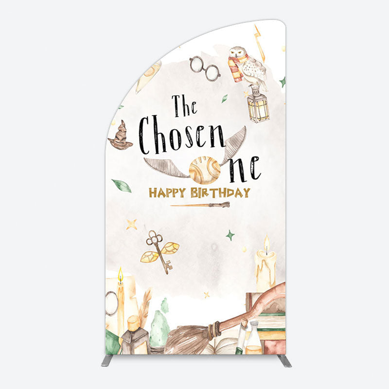 Aperturee - Aperturee Magic Academy Cartoon The Chosen One Half Moon Arch Backdrop