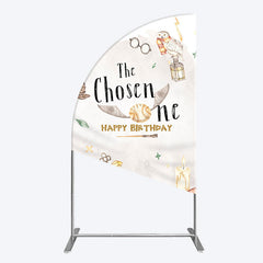 Aperturee - Aperturee Magic Academy Cartoon The Chosen One Half Moon Arch Backdrop