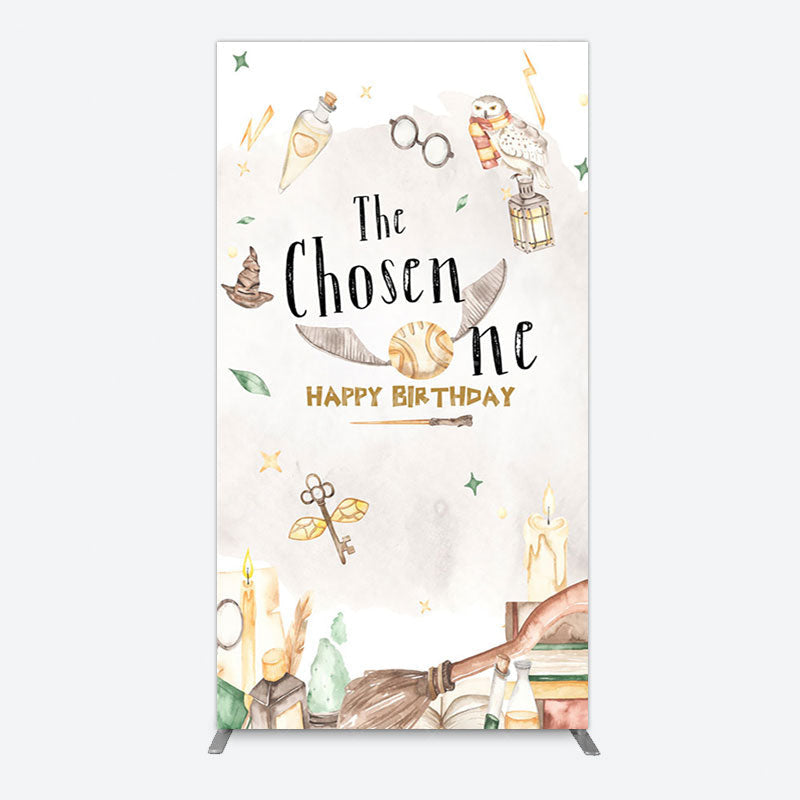 Aperturee - Aperturee Magic Academy Cartoon The Chosen One Rectangle Backdrop