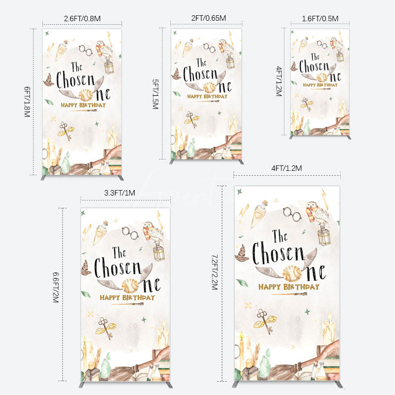 Aperturee - Aperturee Magic Academy Cartoon The Chosen One Rectangle Backdrop