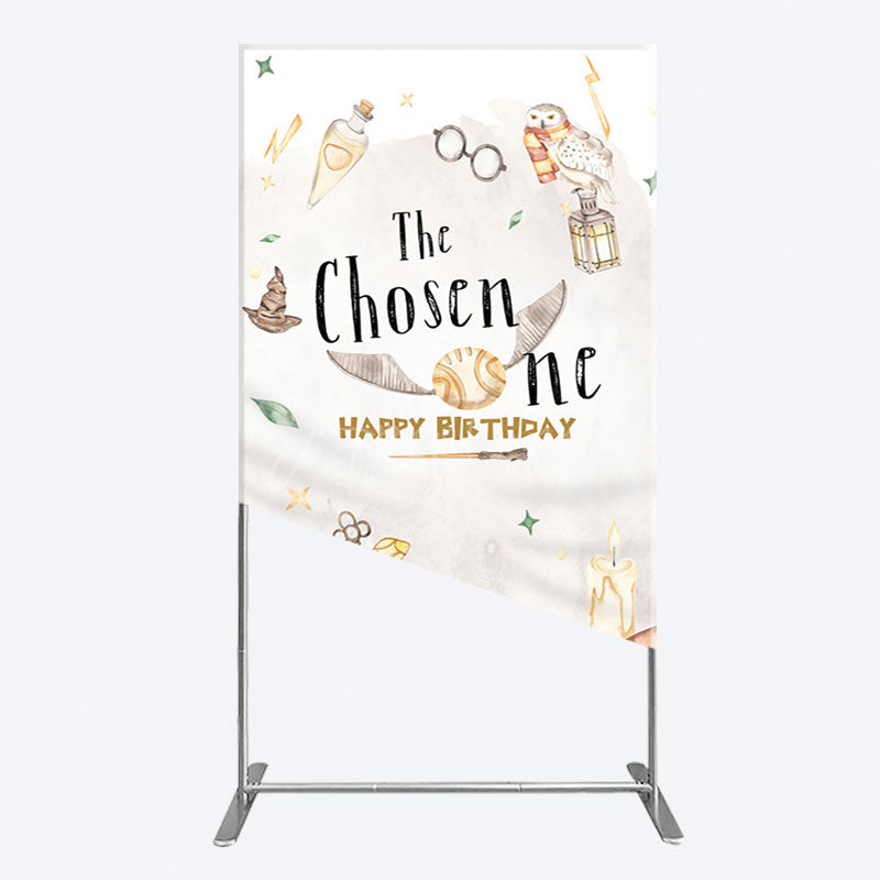 Aperturee - Aperturee Magic Academy Cartoon The Chosen One Rectangle Backdrop