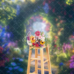 Aperturee - Aperturee Magic Forest Beautiful Spring Scene Photo Backdrop