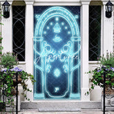 Aperturee - Aperturee Magical Blue Lighted Moria Gate Party Door Cover