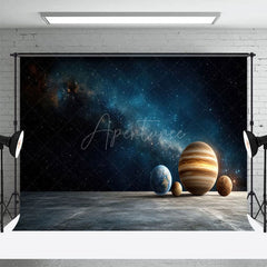 Aperturee - Aperturee Magical Blue Starry Galaxy Science Fiction Backdrop
