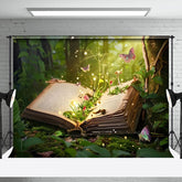 Aperturee - Aperturee Magical Book Fairyland Spring Photography Backdrop