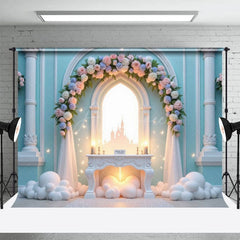 Aperturee - Aperturee Magical Butterfly Floral Arch Sweet Wedding Backdrop