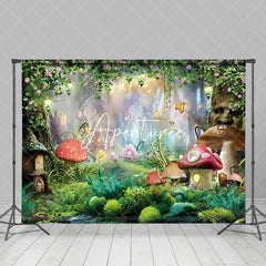 Aperturee - Aperturee Magical Forest Fairyland Green Spring Scenery Backdrop