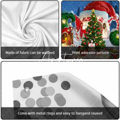 Aperturee - Aperturee Magical Tree Christmas Vibe House Garage Door Banner