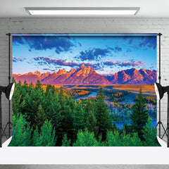 Aperturee - Aperturee Magnificent Natural Scene Forest Mountain Backdrop