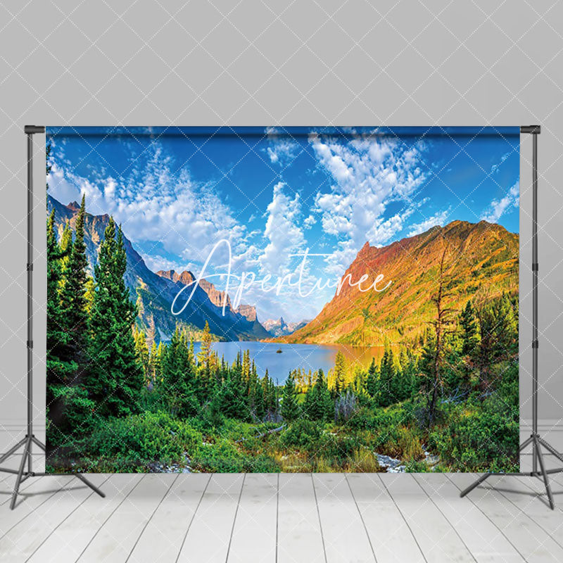 Aperturee - Aperturee Magnificent River Mountain Forest Natural Backdrop