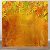 Aperturee - Aperturee Maple Leaves Autumn Vibe Square Tension Backdrop