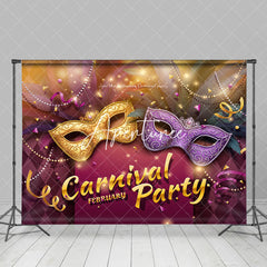 Aperturee - Aperturee Mask Masquerade Carnival February Party Backdrop