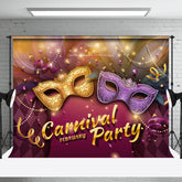 Aperturee - Aperturee Mask Masquerade Carnival February Party Backdrop