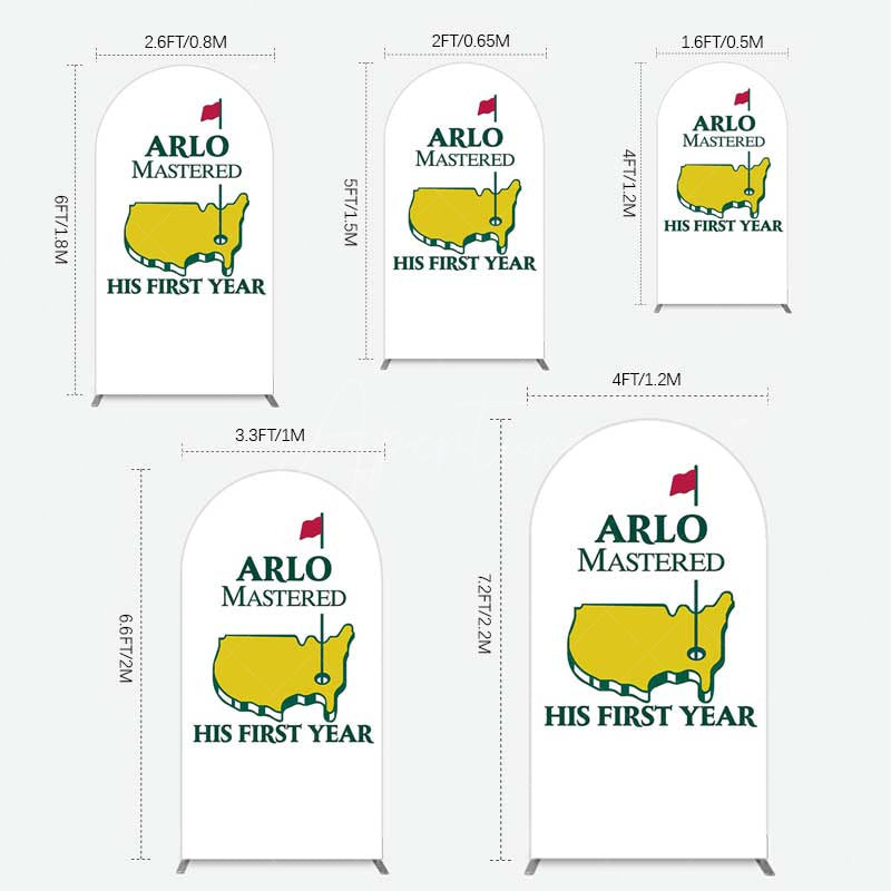 Aperturee Aperturee Master His First Year Boys Birthday Arch Backdrop