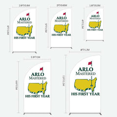 Aperturee Aperturee Master His First Year Boys Birthday Half Moon Arch Backdrop