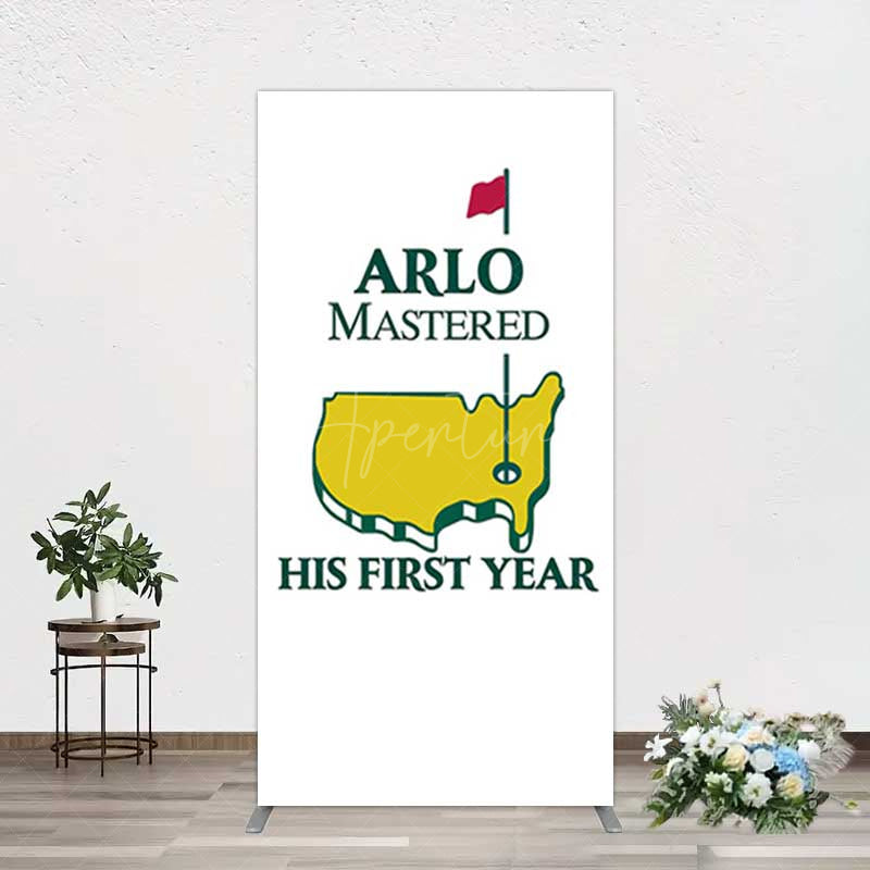 Aperturee Aperturee Master His First Year Boys Birthday Rectangle Backdrop