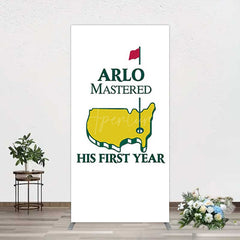 Aperturee Aperturee Master His First Year Boys Birthday Rectangle Backdrop