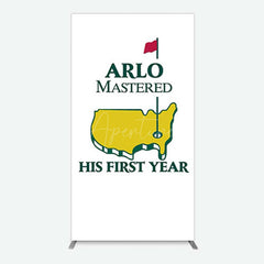 Aperturee Aperturee Master His First Year Boys Birthday Rectangle Backdrop