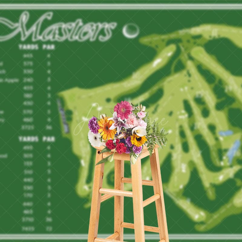 Aperturee - Aperturee Masters Green Golf Course Sports Backdrop For Party