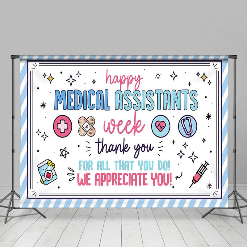 Aperturee - Aperturee Medical Assistant Week Appreciate All You Do Backdrop