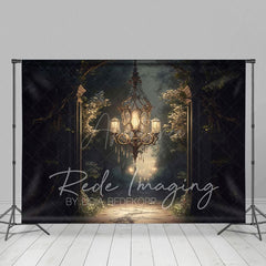 Aperturee - Aperturee Medieval Dark Magic Chandelier Architecture Backdrop