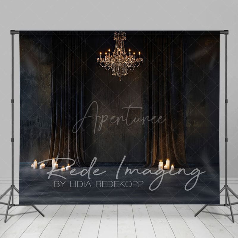 Aperturee - Aperturee Medieval Dark Room Curtain Retro Wall Photo Backdrop