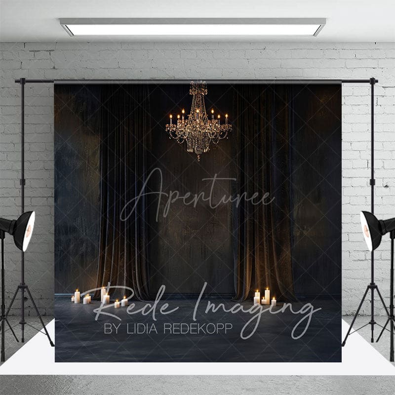 Aperturee - Aperturee Medieval Dark Room Curtain Retro Wall Photo Backdrop