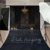 Aperturee - Aperturee Medieval Dark Room Curtain Retro Wall Sweep Backdrop