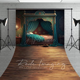 Aperturee - Aperturee Medieval Princess Bedroom Architecture Sweep Backdrop