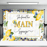 Aperturee - Aperturee Mediterranean Lemon Her Main Squeeze Wedding Backdrop