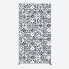 Aperturee - Aperturee Mediterranean Pattern Simple Birthday Rectangle Backdrop