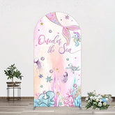 Aperturee - Aperturee Mermaid Oneder The Sea Birthday Cartoon Arch Backdrop