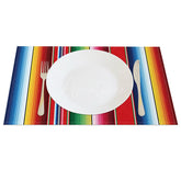 Aperturee - Aperturee Mexican Carnival Bright Color Set of 4 Placemats