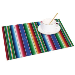 Aperturee - Aperturee Mexican Carnival Dark Colors Set of 4 Placemats