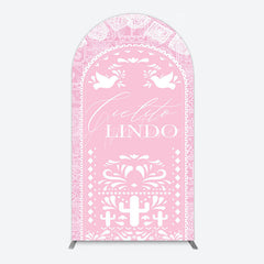Aperturee - Aperturee Mexican Pink Cielito Lindo Birthday Arch Backdrop