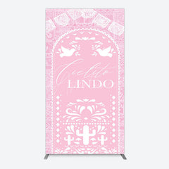 Aperturee - Aperturee Mexican Pink Cielito Lindo Birthday Rectangle Backdrop