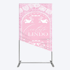 Aperturee - Aperturee Mexican Pink Cielito Lindo Birthday Rectangle Backdrop