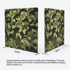 Aperturee - Aperturee Military Style Camouflage Green Party Backdrop Cover