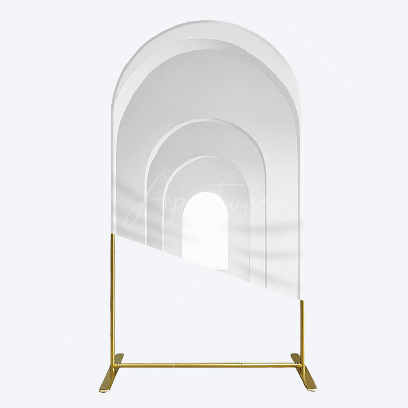 Aperturee - Aperturee Minimalism White Arcade Architecture Arch Backdrop