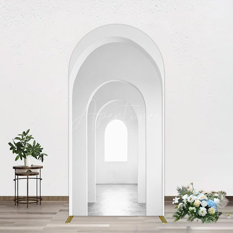 Aperturee - Aperturee Minimalism White Arcade Architecture Arch Backdrop