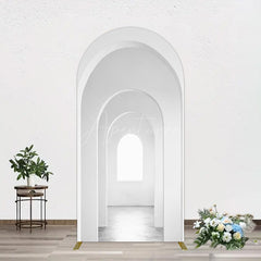Aperturee - Aperturee Minimalism White Arcade Architecture Arch Backdrop