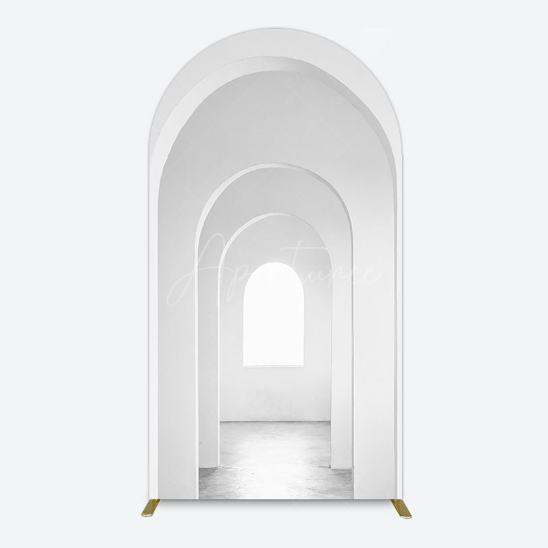 Aperturee - Aperturee Minimalism White Arcade Architecture Arch Backdrop