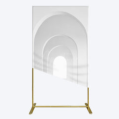 Aperturee - Aperturee Minimalism White Arcade Rectangleitecture Rectangle Backdrop