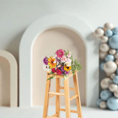 Aperturee - Aperturee Minimalist Balloons Arch Wedding Photography Backdrop