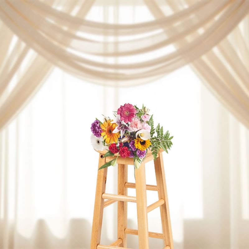 Aperturee - Aperturee Minimalist Light Boho Accent Sweet Wedding Backdrop