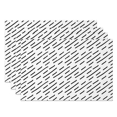 Aperturee - Aperturee Minimalist White and Black Lines Dining Set of 4 Placemats for Modern Geometric and Scandinavian Kitchen