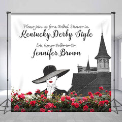 Aperturee - Aperturee Miss Kentucky Derby Custom Bridal Shower Backdrop